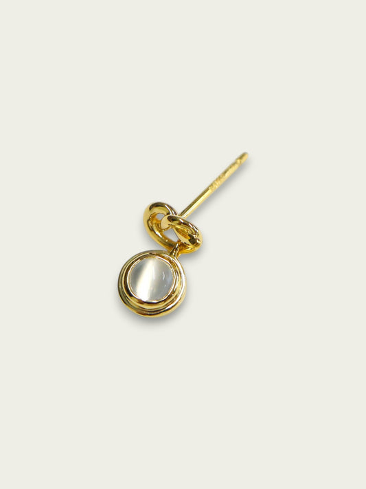 ムーンストーン ノットピアス(片耳)