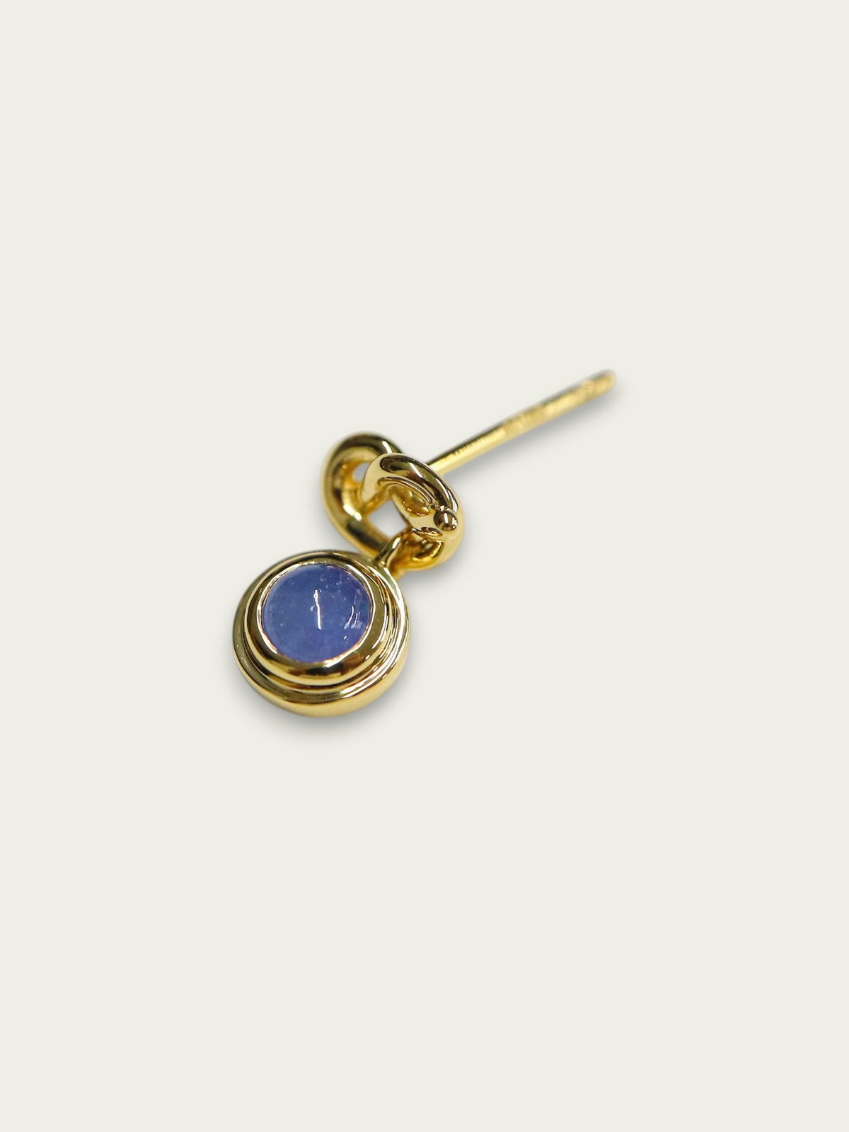 タンザナイト ノットピアス（片耳）