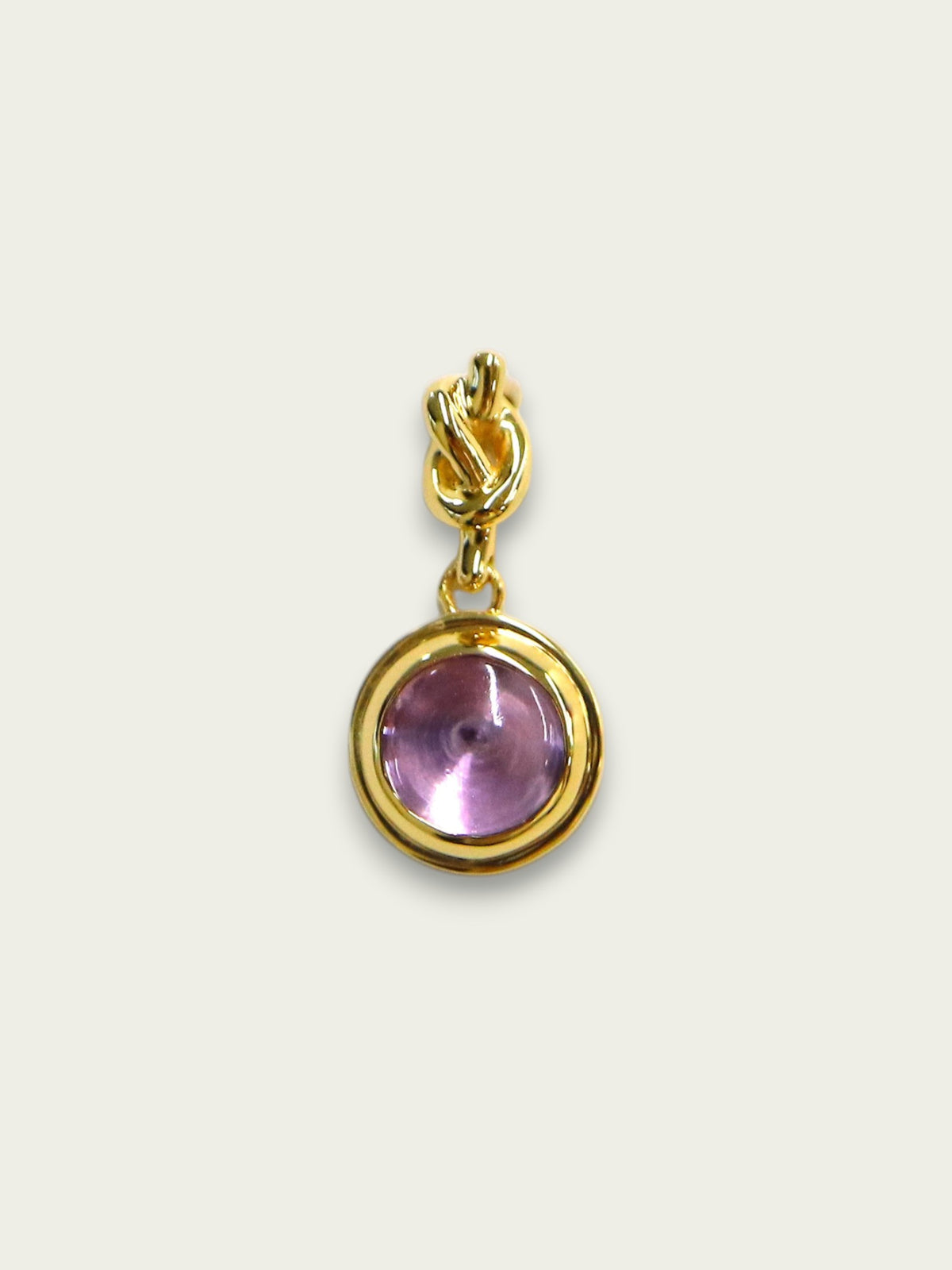 アメジスト ノットピアス（片耳）