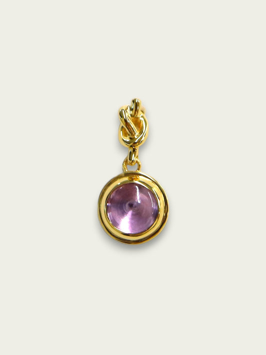 アメジスト ノットピアス（片耳）
