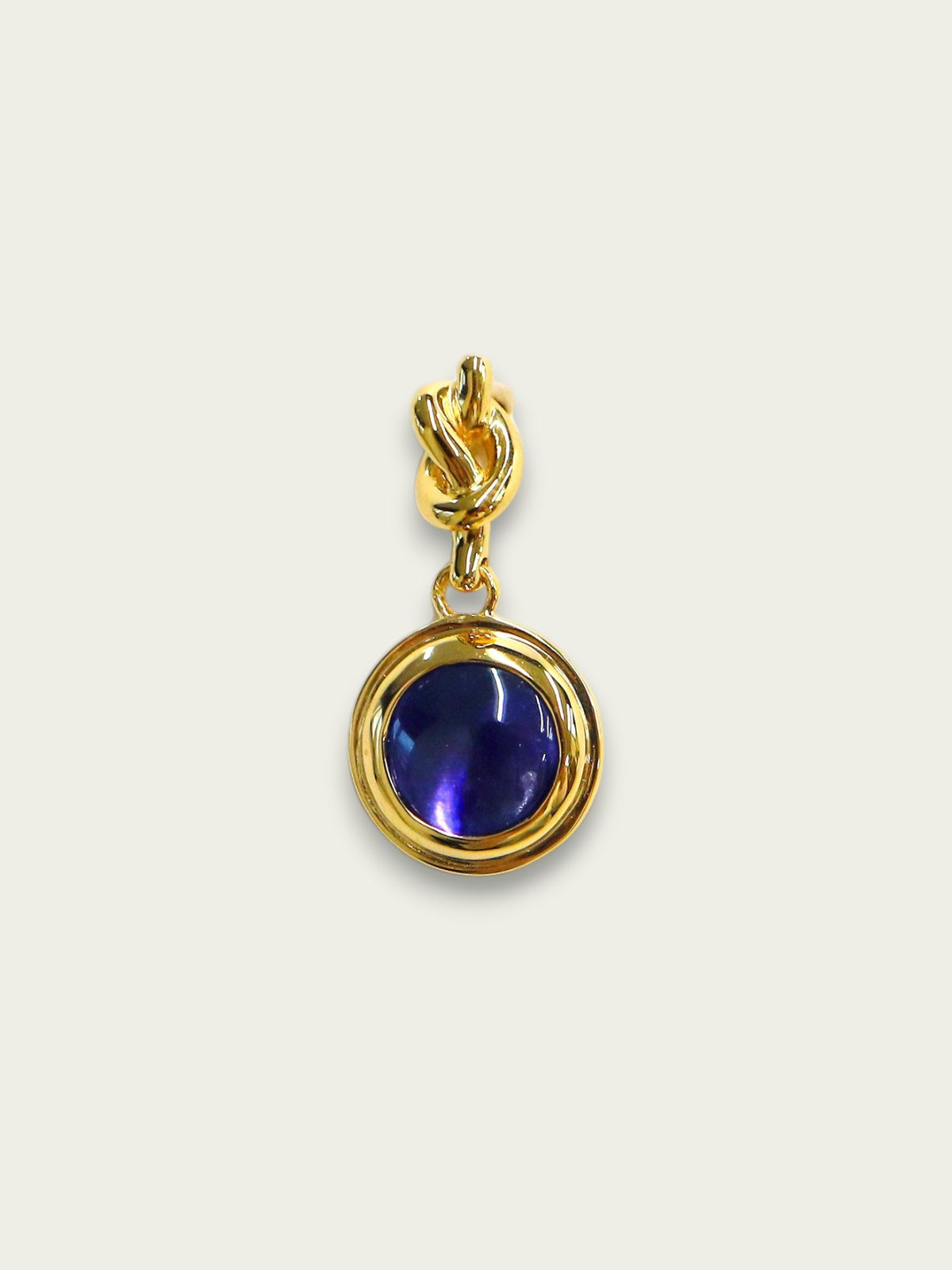 アイオライトノットピアス（片耳）